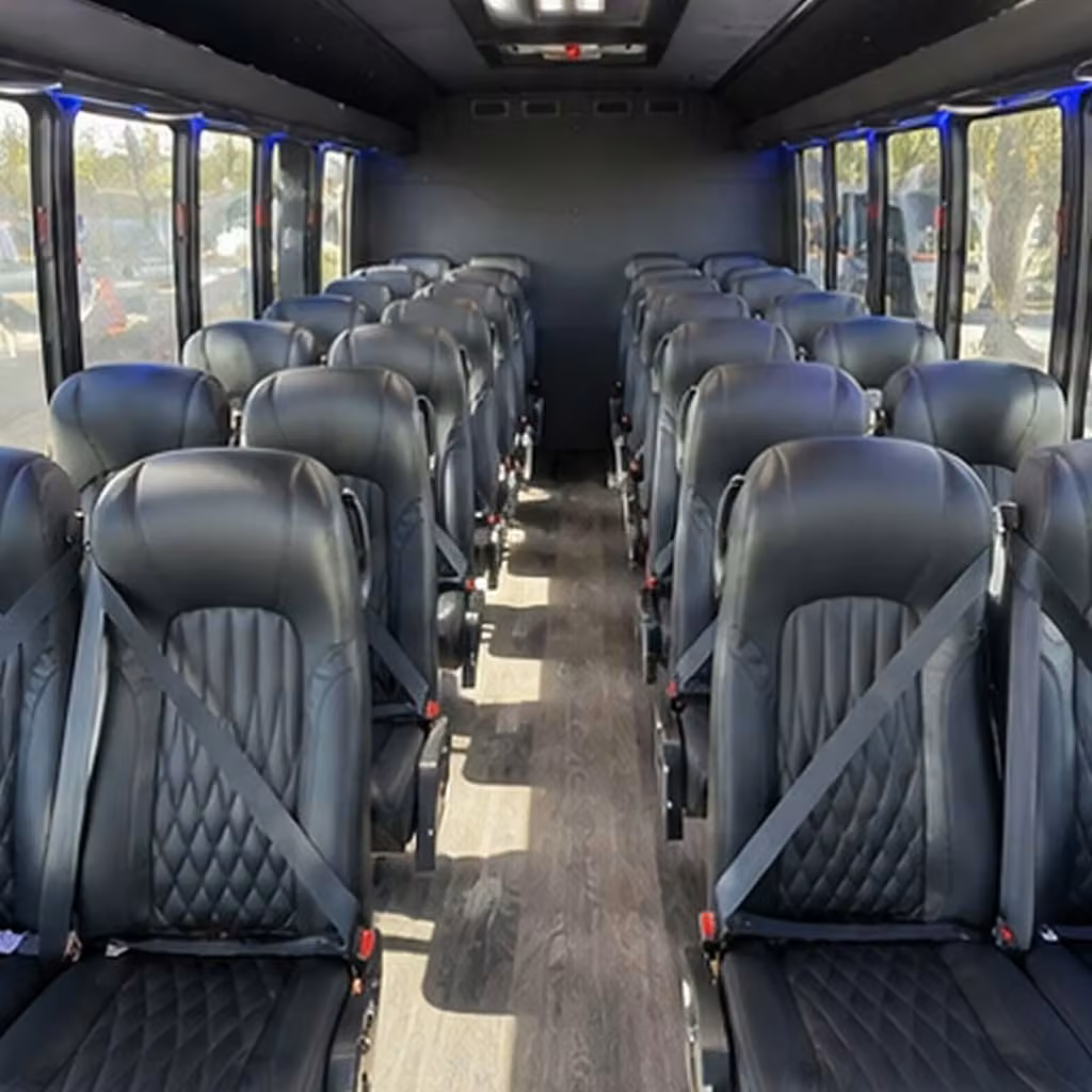 25 passenger minibus inside